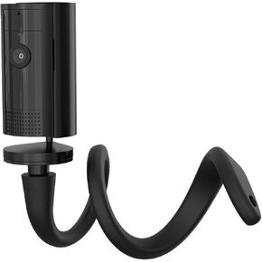 Flexible Twist Mount for R-ing Indoor Cam (2nd Gen) Security Camera, Flexible Gooseneck Mounting Bracket No Tools (Black)