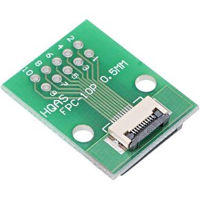 uxcell FFC FPC 10 Pin 0.5mm 1mm Pitch to DIP 2.0mm PCB Converter Board Couple Extend Adapter
