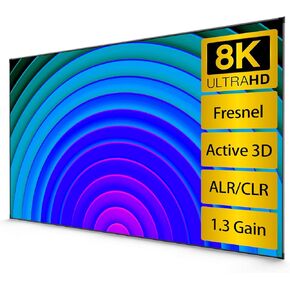 Ambient Light Rejecting Screen for Ultra Short Throw Projector 100", 16:9 Fixed Frame Fresnel ALR Projector Screen, 85% Ceiling Light Rejecting, 1.3 Gain
