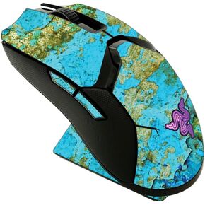MightySkins Skin Compatible with Razer Viper Ultimate - Teal Marble | Protective, Durable, and Unique Vinyl Decal wrap Cover | Easy to Apply, Remove, and Change Styles | Made in The USA
