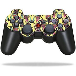 Protective Vinyl Skin Decal Skin Compatible with Sony Playstation 3 PS3 Controller wrap Sticker Skins Electric Cicada
