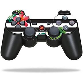 Protective Vinyl Skin Decal Skin Compatible with Sony Playstation 3 PS3 Controller wrap Sticker Skins Tropical Stripes