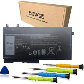 بطارية كمبيوتر محمول 1V1XF متوافقة مع Dell Latitude 5400 5410 5500 5510 Precision 3540 3550 Inspiron 7590 7591 7791 سلسلة 2 في 1 01V1XF XV8CJ R8D7N 4GVMP 11.4V 42Wh 3500mAh