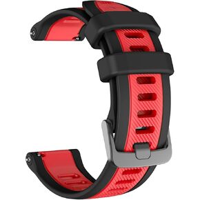 Compatible with Garmin Forerunner 265/255 Watch Band, 22mm Silicone Sport Band for Garmin Venu 3/Venu 2/Vivoactive 4/Forerunner 265/255 Smart Watch