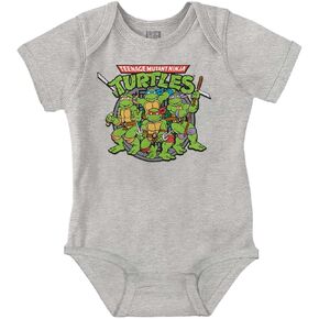 Brisco Brands Teenage Mutant Ninja Turtles Group Baby Romper Boys or Girls