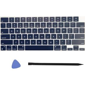 Replacement Keyboard Full Set of Keycaps Keys and Tool Fit for MacBook Air 13.6" Model A2681 EMC 4074 MLY33LL/A MLY43LL/A 15.3" Model A2941 EMC 8301 MQKW3LL/A (M2) Mid 2022 2023 Year (Midnight blue)