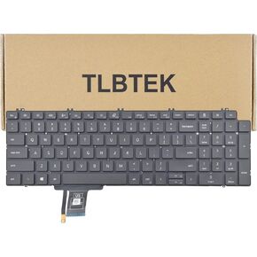 TLBTEK Backlight Keyboard Replacement Compatible with Dell Precision 7550 7560 7750 7760 Series Laptop
