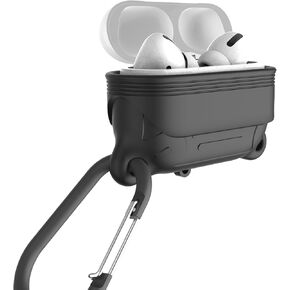 Waterproof case for AirPods pro, AirPods Pro 2nd Generation Case.Anti-Lost, Wireless Charging,Lanyard and Carabiner include (purple)