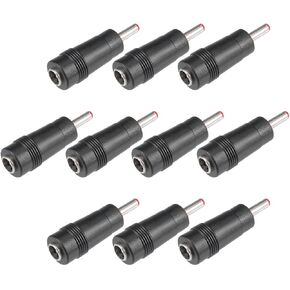uxcell DC Power Connector 3.5x1.35mm Male to 5.5x2.1mm Female Jack Adapter Barrel Connector 10pcs