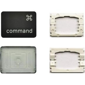 Replacement Individual Left Command Key Cap and Hinges are Applicable for MacBook Pro A1706 A1707 A1708 Keyboard to Replace The Left Command Key Cap and Hinge