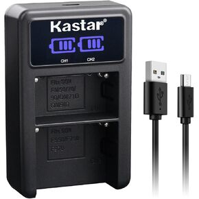 Kastar 2-Pack NP-F570 Battery and LED2 USB Charger Compatible with CCD-TR760 CCD-TR8000E CCD-TR8100 CCD-TR810 CCD-TR818 CCD-TR840 CCD-TR845 CCD-TR87 CCD-TR8E CCD-TR910 CCD-TR913 CCD-TR917 Camera