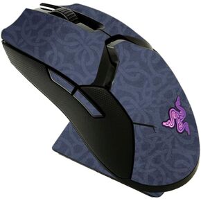 MightySkins Skin Compatible with Razer Viper Ultimate - Charcoal Lattice | Protective, Durable, and Unique Vinyl Decal wrap Cover | Easy to Apply, Remove, and Change Styles | Made in The USA