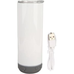 Bluetooth Speaker Tumblers with Lid, Vacuum Thermal Cup,Stainless Steel, Detachable Wireless Speaker, for Women Friends Sisters, Grey Bottom, 20oz Straight