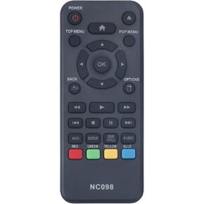 New NC098 Replaced Remote Control for Philips Blu-ray DVD Player BDP1502/F7 BDP1502F7