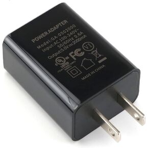 New UL Certified GA-0502000 Charger AC Adapter 2A Rapid Charger Compatible with iPhone Samsung, LG, Moto, Android Phones Fire 7 8 10 Tablet, HDX 6" 7" 8.9" 9.7" and Phone (Black)