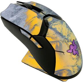 MightySkins Skin Compatible with Razer Viper Ultimate - Yellow Spill | Protective, Durable, and Unique Vinyl Decal wrap Cover | Easy to Apply, Remove, and Change Styles | Made in The USA