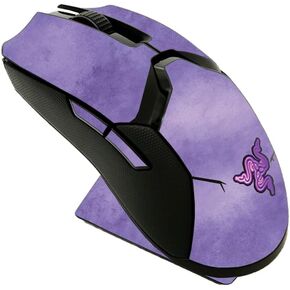 MightySkins Skin Compatible with Razer Viper Ultimate - Purple Airbrush | Protective, Durable, and Unique Vinyl Decal wrap Cover | Easy to Apply, Remove, and Change Styles | Made in The USA