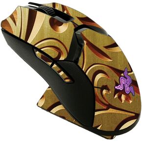 MightySkins Skin Compatible with Razer Viper Ultimate - Mosaic Gold | Protective, Durable, and Unique Vinyl Decal wrap Cover | Easy to Apply, Remove, and Change Styles | Made in The USA