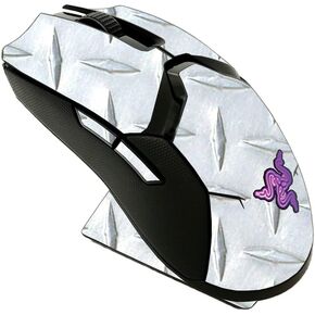 MightySkins Skin Compatible with Razer Viper Ultimate - Diamond Plate | Protective, Durable, and Unique Vinyl Decal wrap Cover | Easy to Apply, Remove, and Change Styles | Made in The USA