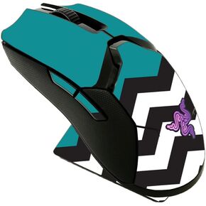MightySkins Skin Compatible with Razer Viper Ultimate - Teal Chevron | Protective, Durable, and Unique Vinyl Decal wrap Cover | Easy to Apply, Remove, and Change Styles | Made in The USA