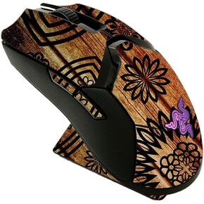 MightySkins Skin Compatible with Razer Viper Ultimate - Wooden Floral | Protective, Durable, and Unique Vinyl Decal wrap Cover | Easy to Apply, Remove, and Change Styles | Made in The USA