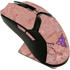 MightySkins Skin Compatible with Razer Viper Ultimate - Pink Marble | Protective, Durable, and Unique Vinyl Decal wrap Cover | Easy to Apply, Remove, and Change Styles | Made in The USA