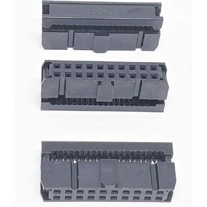 PC Accessories - Connectors Pro 50-Pack 2X10 20P 2.54mm Dual Rows IDC Sockets for Flat Ribbon Cable, 20 Pins FC Female Connector