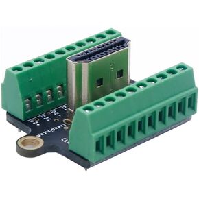 HDMI Type A Female Socket Breakout Board Gold Plated with Signals Terminal Breakout Board and Pin Header