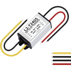 محول تيار مستمر 12 فولت/24 فولت (8 فولت-40 فولت) إلى تيار مستمر 5 فولت 5 أمبير 25 وات، محول فرق الجهد لوحدة الطاقة، محول لوحة منظم، محول فرق الجهد للسيارات in Kuwait