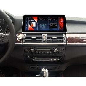 12.3inch 8+128GB Android13 Display Screen Upgrade CarPlay Android Auto 4G LTE Multimedia Player GPS Navigation for BMW X5 X6 E70 E71 2007-2009 CCC