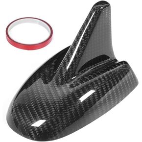 Acouto Car Antenna Cover,Dry Carbon Fiber Car Antenna Cover Roof Shark Fin Antenna Cover Trim Fit for Levante 2017-2020