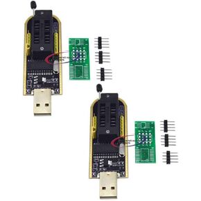 2pcs CH341A STC Flash 24 25 EEPROM BIOS Writer USB Programmer SPI USB to TTL