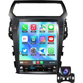 راديو سيارة 5GWiFi 4GB+64GB 8 Core لسيارة Ford Explorer 2011-2019، 12.2 بوصة شاشة عمودية على طراز تسلا تعمل باللمس ستيريو مع Carplay لاسلكي Android Auto Bluetooth WiFi SWC DSP التحكم الصوتي Android 13 in Kuwait