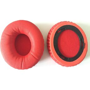 Replacement Ear Pads Cushions for Monster Beats by Dr Dre Solo HD Headphone On-Ear Headphone Replacement Ear Pad/Solo HD Ear Cushion/Ear Cups/Ear Cover/Earpads Repair Parts (Red)