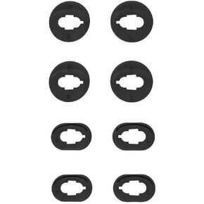 JNSA 8 PCS Silicone Ear Tips Ear Cushion Ear Gel Compatible with Galaxy Buds Live, S/L 4 Pairs Ear Adapter Eartips Replacement for Galaxy Buds Live,Black