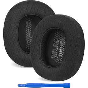 Replacement Ear Pads for JBL Lifestyle E65BTNC, Duet NC, Live 650 BTNC, Live 660 BTNC Headphones Ear Cushions, Ear Covers, Headset Earpads (Mesh Fabric/Black)