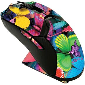 MightySkins Skin Compatible with Razer Viper Ultimate - Butterfly Party | Protective, Durable, and Unique Vinyl Decal wrap Cover | Easy to Apply, Remove, and Change Styles | Made in The USA