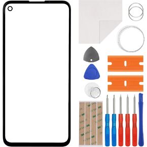 Front Glass Outer Screen Lens Replacement Compatible with Google Pixel 4A G025J 5.81 inch with Tools(No Display and Touch digitizer)
