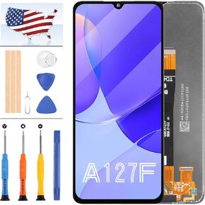 for Samsung Galaxy A12 Nacho Screen Replacement A127F LCD A127 Display SM-A127M LCD Touch Kit SM-A127F/DSN SM-A127F/DS SM-A127F SM-A127U Display Glass Panel Full Digitizer Assembly Repair Parts