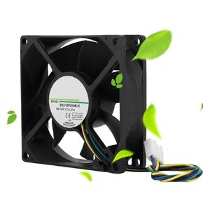 Computer CPU Cooling Fans, 12V Computer Fans,80 mm 4 Pin Dual Ball Bearing Computer Case Fans,Ultra Low Noise Cooler Silent Cooler,Support PWM