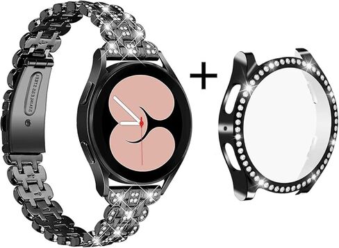 حافظة Bling Band+ متوافقة مع ساعة Samsung Galaxy Watch 7 مقاس 40 مم، حزام وغطاء بديل للسيدات لساعة Samsung Watch 7 in Kuwait