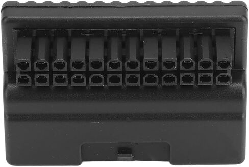 Sanpyl ATX 24Pin 90 Degree Adapter, Right Angle ATX 24 Pin Female to Male 90 Degree Right Angle Power Adapter Board Host line DIY Installation Accessories in Saudi Arabia