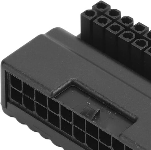 Sanpyl ATX 24Pin 90 Degree Adapter, Right Angle ATX 24 Pin Female to Male 90 Degree Right Angle Power Adapter Board Host line DIY Installation Accessories in Saudi Arabia