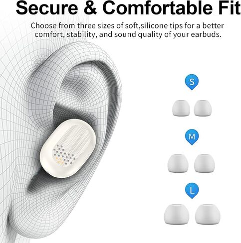 Bluetooth Earbuds Wireless Headphones with Mini Charging Case Touch Control IPX4 Waterproof Ear buds Wireless Bluetooth In-Ear Noise Cancelling Headphones compatible with iOS/Android/Windows (Black) in Saudi Arabia