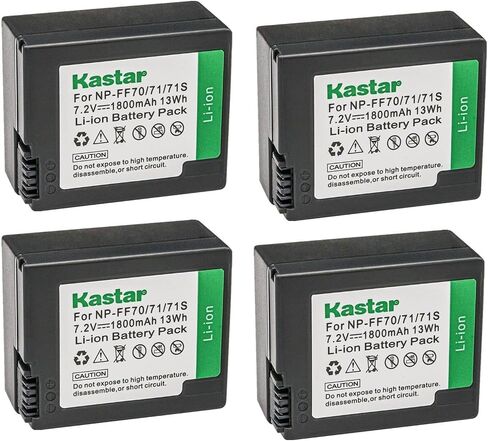 Kastar NP-FF70 Battery 3-Pack Replacement for Sony DCR-IP45, DCR-IP45E, DCR-IP5, DCR-IP55, DCR-IP55E, DCR-IP5E, DCR-IP7, DCR-IP7BT, DCR-IP7E, DCR-HC1000, DCR-HC1000E Camera in Saudi Arabia