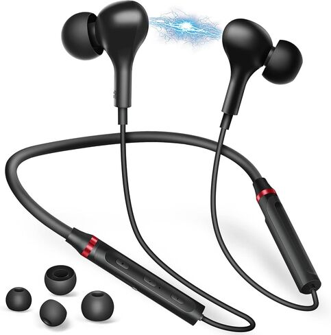 Wireless Earbuds Bluetooth Headphone NeckBand Earphone for Samsung A53 A54 S24 Ultra S23 FE Z Flip Fold for iPhone 13 Pro Max 15 14 Plus for Google Pixel 9 XL 8 6a 7a Magnetic Neck Strap Sport Headset in Saudi Arabia