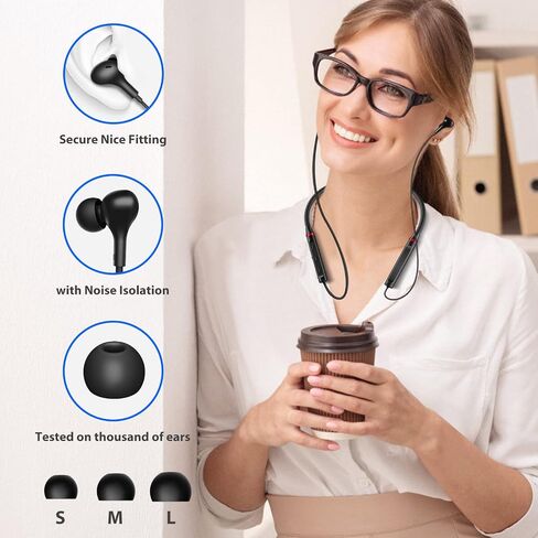 Wireless Earbuds Bluetooth Headphone NeckBand Earphone for Samsung A53 A54 S24 Ultra S23 FE Z Flip Fold for iPhone 13 Pro Max 15 14 Plus for Google Pixel 9 XL 8 6a 7a Magnetic Neck Strap Sport Headset in Saudi Arabia