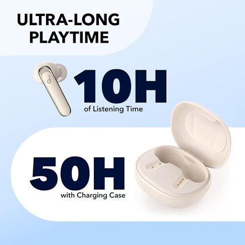 Soundcore by Anker Life P3 Noise Cancelling Earbuds, Thumping Bass, 6 Mics for Clear Calls, Multi Mode Noise Cancelling, 35H Playtime, Wireless Charging, Soundcore App, Customized Sound(Renewed) in Saudi Arabia