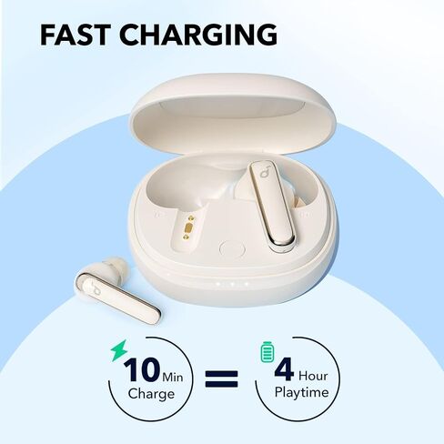 Soundcore by Anker Life P3 Noise Cancelling Earbuds, Thumping Bass, 6 Mics for Clear Calls, Multi Mode Noise Cancelling, 35H Playtime, Wireless Charging, Soundcore App, Customized Sound(Renewed) in Saudi Arabia