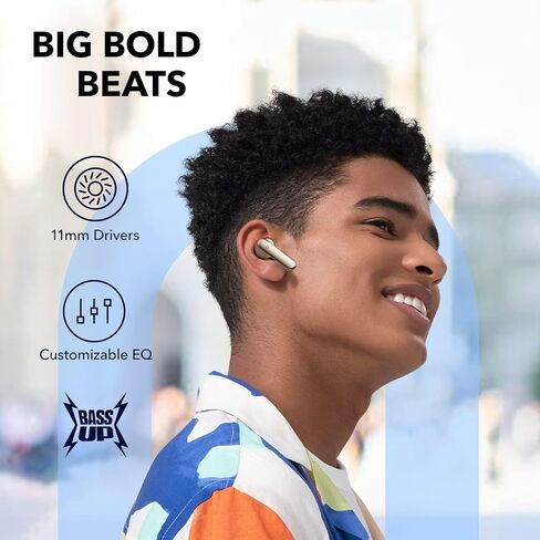 Soundcore by Anker Life P3 Noise Cancelling Earbuds, Thumping Bass, 6 Mics for Clear Calls, Multi Mode Noise Cancelling, 35H Playtime, Wireless Charging, Soundcore App, Customized Sound(Renewed) in Saudi Arabia